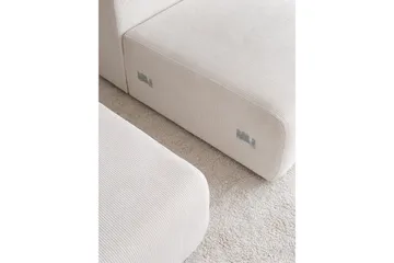Yolo Hjørnesofa 4-seter - Hvit - Møbler - Sofaer - Sofa med sjeselong - 4 seters sofa med divan