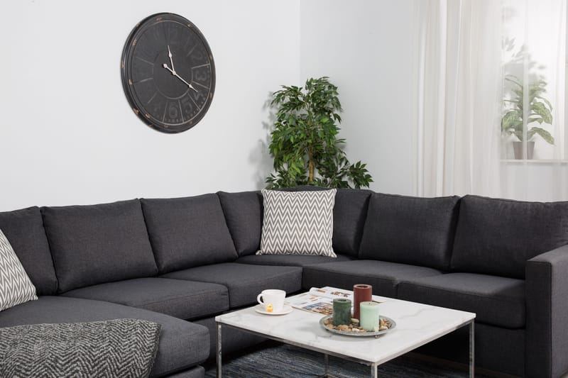 Zero Hjørnesofa med Divan Vendbar - Mørkegrå - Møbler - Sofaer - Hjørnesofa - Hjørnesofa med divan
