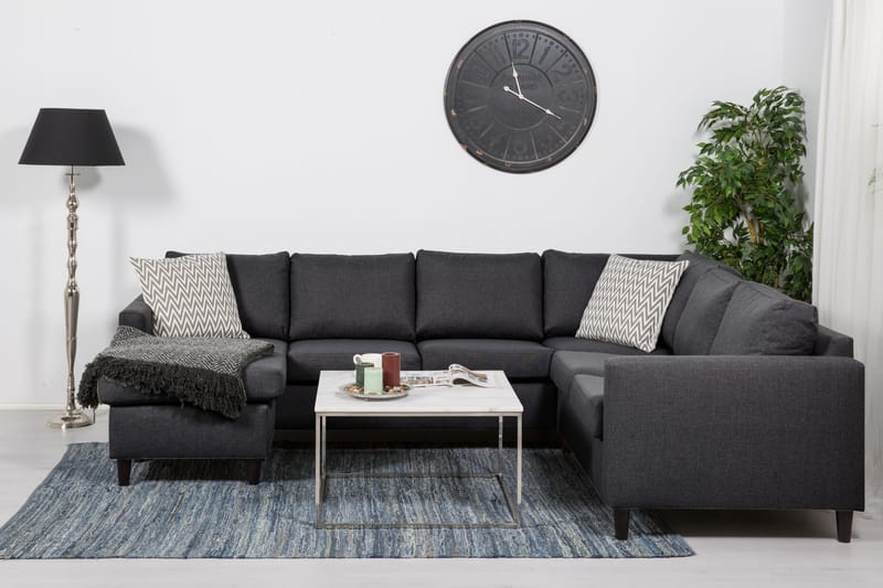 Zero Hjørnesofa med Divan Vendbar - Mørkegrå - Møbler - Sofaer - Hjørnesofa - Hjørnesofa med divan