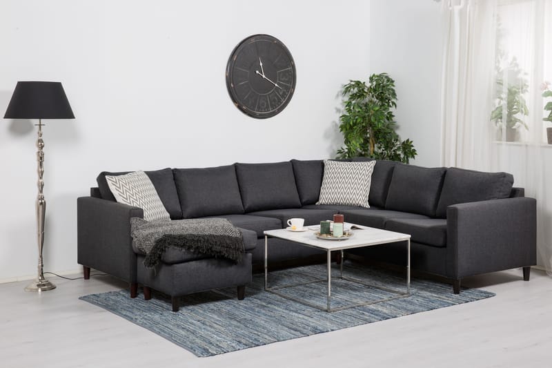 Zero Hjørnesofa med Divan Vendbar - Mørkegrå - Møbler - Sofaer - Hjørnesofa - Hjørnesofa med divan
