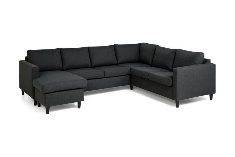 Zero Hjørnesofa med Divan Vendbar - Mørkegrå - Møbler - Sofaer - Hjørnesofa - Hjørnesofa med divan