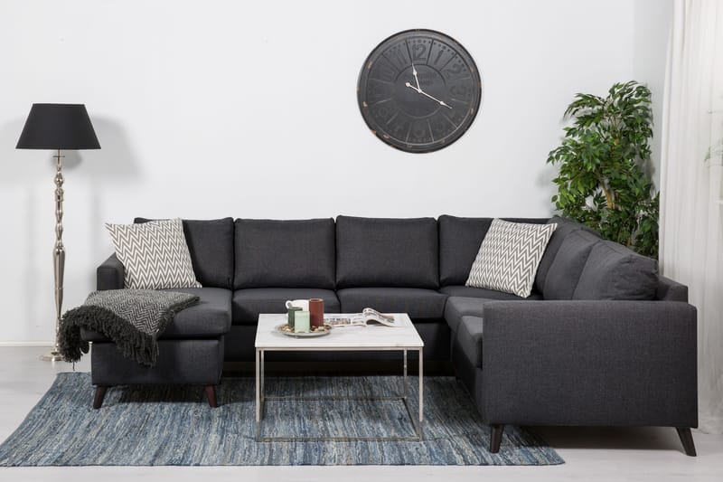 Zero Hjørnesofa med Divan Vendbar - Mørkegrå - Møbler - Sofaer - Hjørnesofa - Hjørnesofa med divan