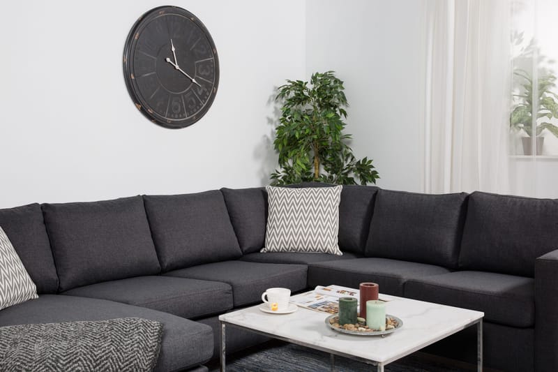 Zero Hjørnesofa med Divan Vendbar - Mørkegrå - Møbler - Sofaer - Hjørnesofa - Hjørnesofa med divan