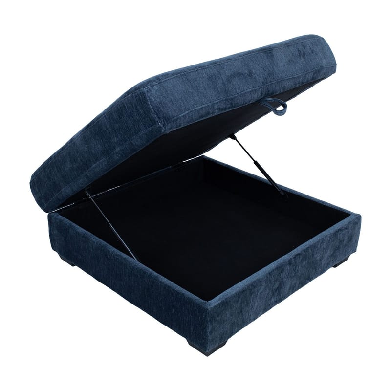Hjørnesofa/ottoman Denvi - mørk blå - Møbler - Sofaer - Hjørnesofa