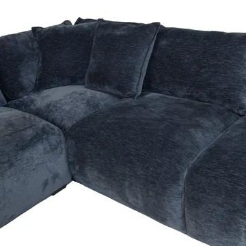 Hjørnesofa/ottoman Denvi - mørk blå - Møbler - Sofaer - Hjørnesofa