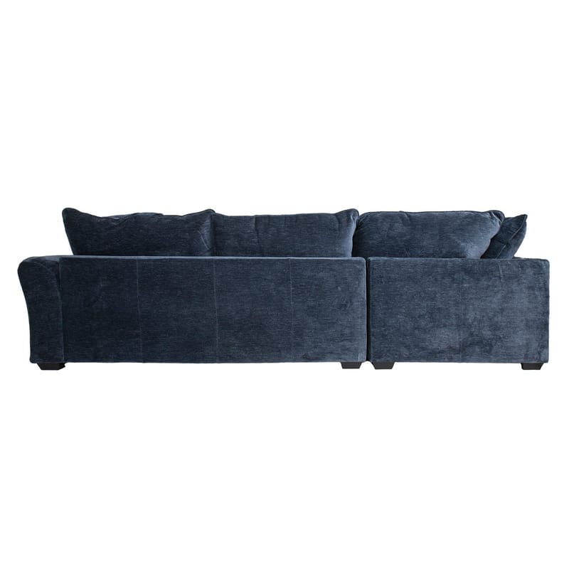 Hjørnesofa/ottoman Denvi - mørk blå - Møbler - Sofaer - Hjørnesofa