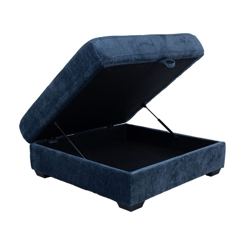 Hjørnesofa/ottoman Denvi - mørk blå - Møbler - Sofaer - Hjørnesofa