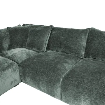 Hjørnesofa/ottoman Denvi - mintgrønn - Møbler - Sofaer - Hjørnesofa