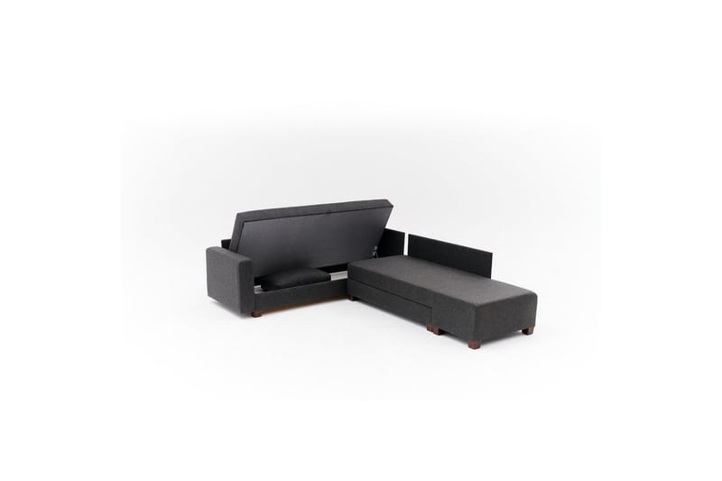 Hjørnesovesofa Iroulport Høyre Antrasitt - Antrasitt - Møbler - Sofaer - Sovesofaer