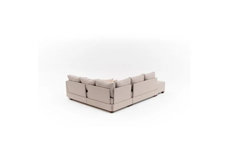 Hjørnesovesofa Iroulport Venstre Beige - Beige - Møbler - Sofaer - Sovesofaer