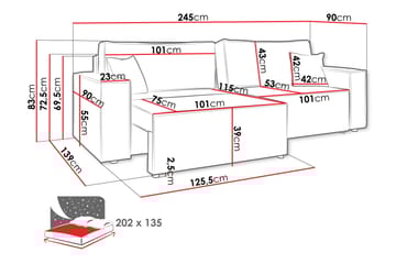 Hobson Sofa 3-seter - Grønn - Møbler - Sofaer - Sofa 3 seter
