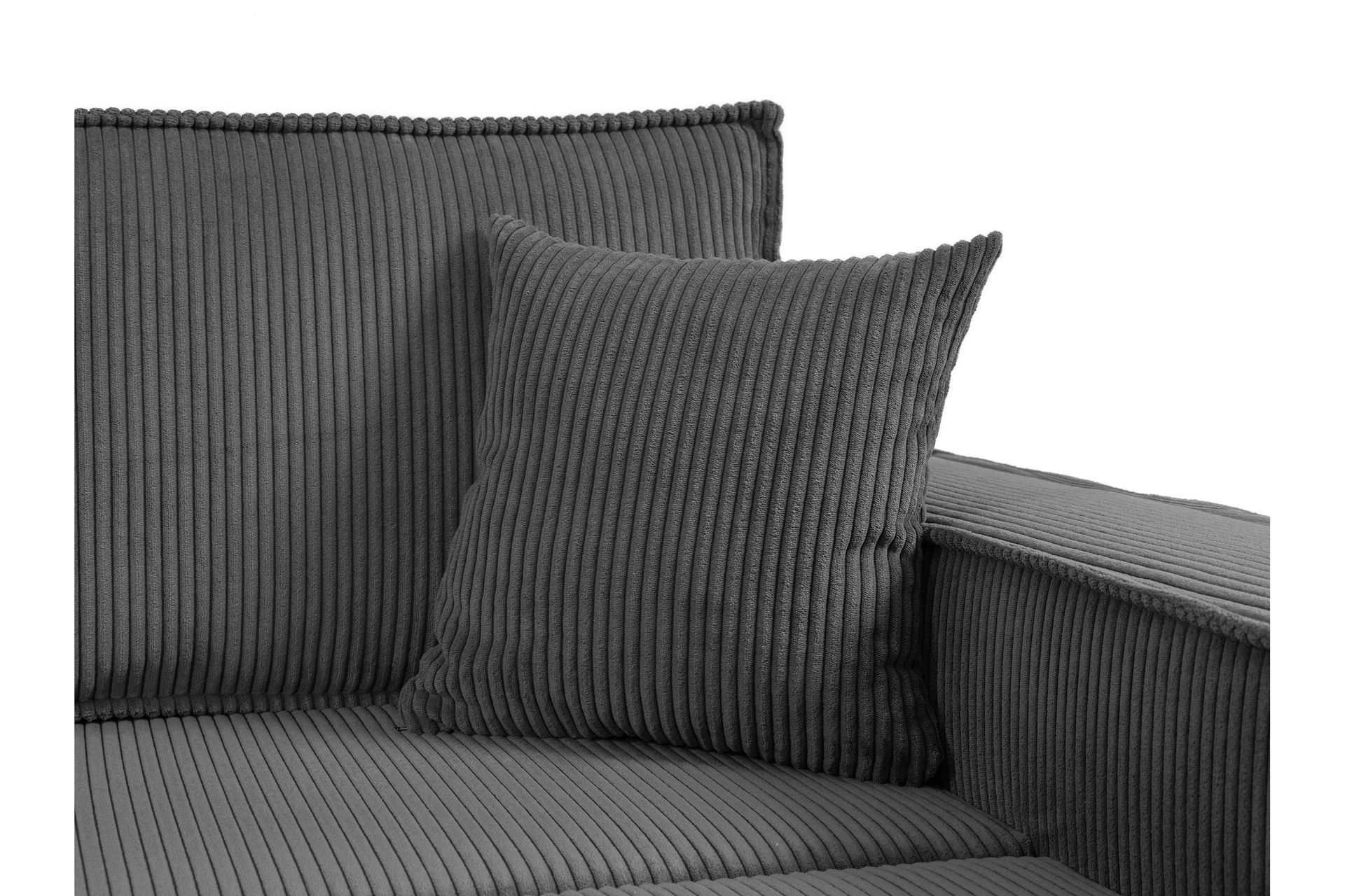 Hobson Sovesofa 3-seter i Plysj - Grå - Møbler - Sofaer - Sovesofaer