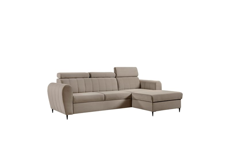 Hoffman Sofa med Sjeselong 3-seter, Beige