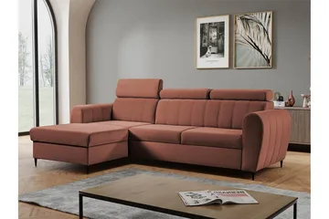 Hoffman Sofa med Sjeselong 3-seter - Kobber - Møbler - Sofaer - Sofa med sjeselong
