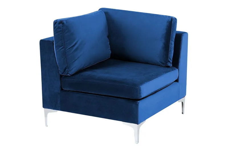Hörnsektion Beliani Evja Blå blue, undefined