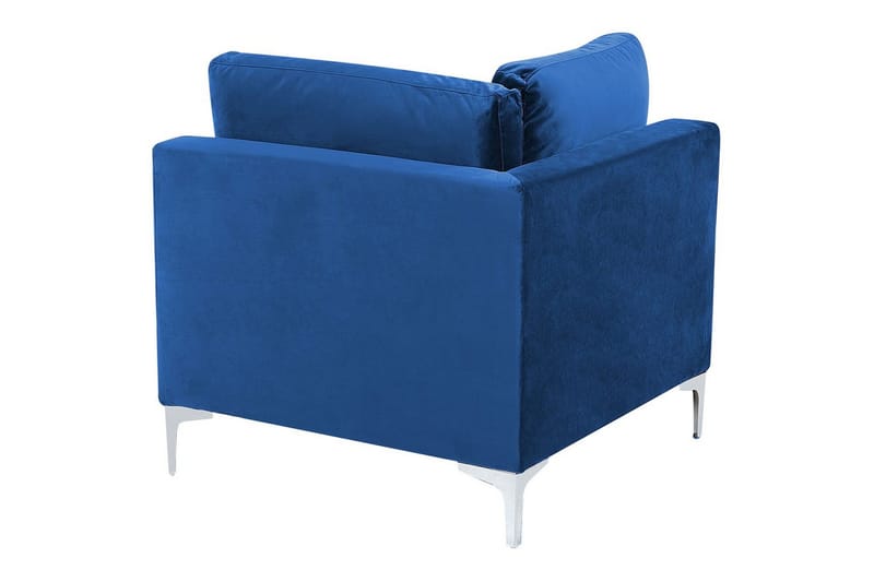 Hörnsektion Beliani Evja Blå NO_BRAND blue - Møbler - Sofaer - Modulsofaer - Hjørnemodul