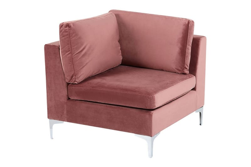 Hörnsektion Beliani Evja Blå Rose - Møbler - Sofaer - Modulsofaer - Hjørnemodul