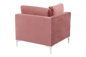 Hörnsektion Beliani Evja Blå Rose - Møbler - Sofaer - Modulsofaer - Hjørnemodul