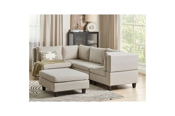 Hörnsoffa Beige, Black - Møbler - Sofaer - Modulsofaer - Komplett modulsofa