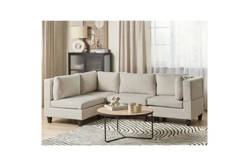 Hörnsoffa Beige, Black - Møbler - Sofaer - Modulsofaer - Komplett modulsofa