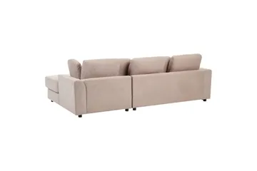 Hörnsoffa Beliani Kohlo Vänstervänd Taupe - Møbler - Sofaer - Sofagrupper