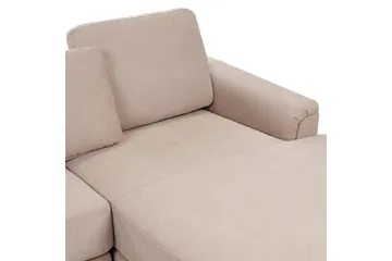 Hörnsoffa Beliani Kohlo Vänstervänd Taupe - Møbler - Sofaer - Sofagrupper