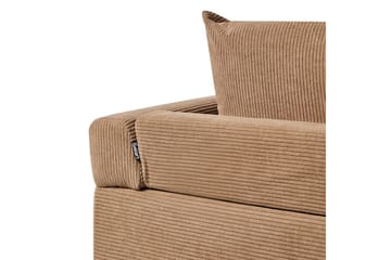 Hörnsoffa Beliani Lunner Beige, svart Brown||Black - Møbler - Sofaer - Sofagrupper