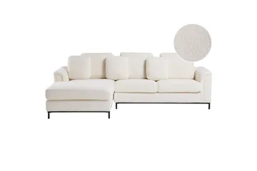 Hörnsoffa Beliani Oslo Högervänd Left-faced - Møbler - Sofaer - Sofa med sjeselong
