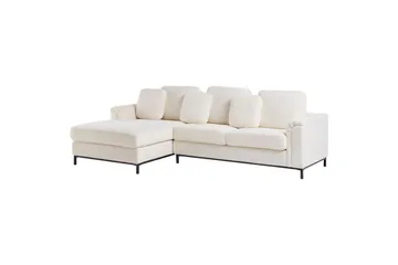 Hörnsoffa Beliani Oslo Högervänd Left-faced - Møbler - Sofaer - Sofa med sjeselong