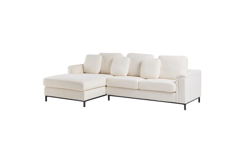 Hörnsoffa Beliani Oslo Högervänd Left-faced - Møbler - Sofaer - Sofa med sjeselong