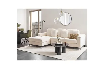Hörnsoffa Beliani Oslo Högervänd Left-faced - Møbler - Sofaer - Sofa med sjeselong
