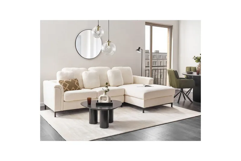 Hörnsoffa Beliani Oslo Högervänd Right-faced - Møbler - Sofaer - Sofa med sjeselong