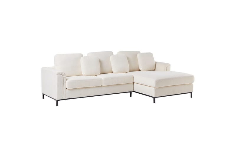 Hörnsoffa Beliani Oslo Högervänd Right-faced - Møbler - Sofaer - Sofa med sjeselong