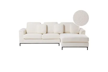 Hörnsoffa Beliani Oslo Högervänd Right-faced - Møbler - Sofaer - Sofa med sjeselong