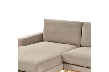 Hörnsoffa Beliani Siggard Beige, ljust trä Taupe||Light colored wood VALUE_MISSING_2 - Møbler - Sofaer - Sofagrupper