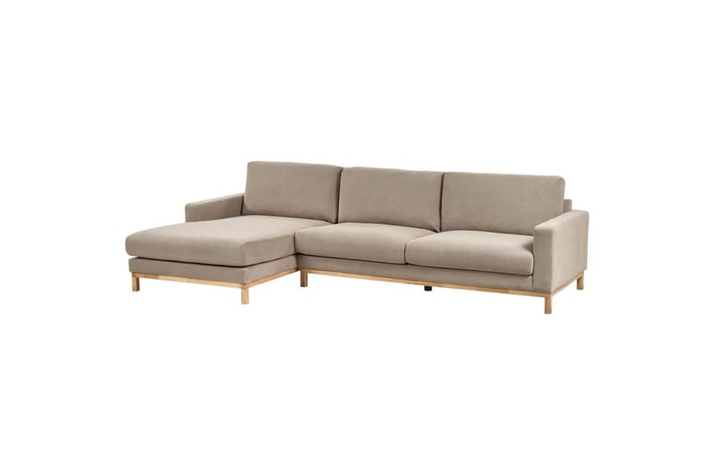 Hörnsoffa Beliani Siggard Beige, ljust trä Taupe||Light colored wood VALUE_MISSING_2 - Møbler - Sofaer - Sofagrupper