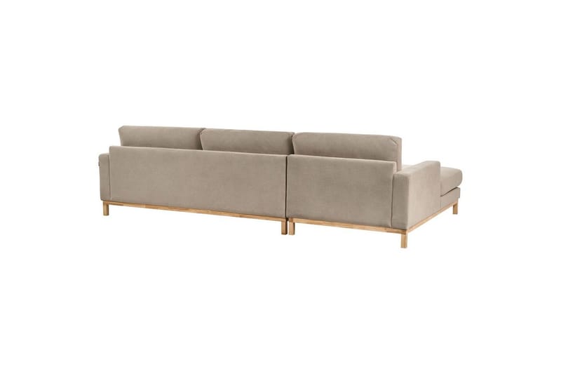 Hörnsoffa Beliani Siggard Beige, ljust trä Taupe||Light colored wood VALUE_MISSING_2 - Møbler - Sofaer - Sofagrupper