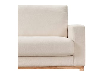 Hörnsoffa Beliani Siggard Beige, ljust trä White||Light colored wood VALUE_MISSING_3 - Møbler - Sofaer - Sofagrupper