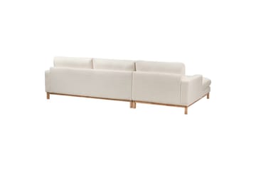 Hörnsoffa Beliani Siggard Beige, ljust trä White||Light colored wood VALUE_MISSING_3 - Møbler - Sofaer - Sofagrupper
