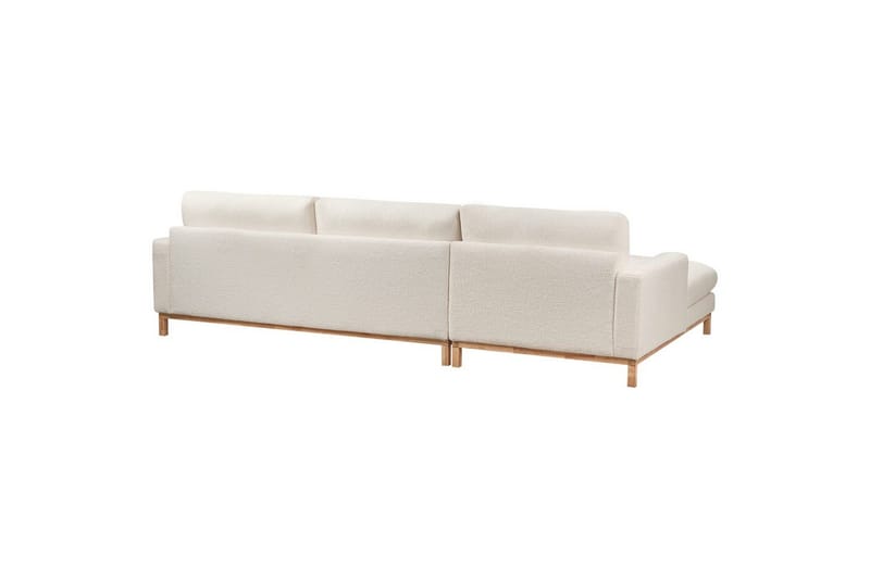 Hörnsoffa Beliani Siggard Beige, ljust trä White||Light colored wood VALUE_MISSING_3 - Møbler - Sofaer - Sofagrupper