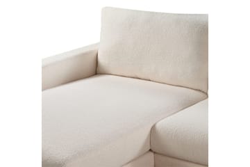 Hörnsoffa Beliani Siggard Beige, ljust trä White||Light colored wood VALUE_MISSING_3 - Møbler - Sofaer - Sofagrupper