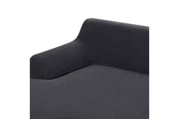 Hörnsoffa Beliani Sosjo Beige, ljust trä, Högervänd Black||Light colored wood Left-faced - Møbler - Sofaer - Sofa med sjeselong