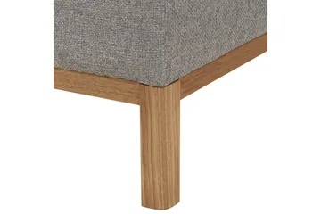 Hörnsoffa Beliani Sosjo Beige, ljust trä, Högervänd Grey||Light colored wood Left-faced - Møbler - Sofaer - Sofa med sjeselong