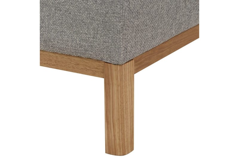 Hörnsoffa Beliani Sosjo Beige, ljust trä, Högervänd Grey||Light colored wood Left-faced - Møbler - Sofaer - Sofa med sjeselong