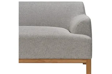 Hörnsoffa Beliani Sosjo Beige, ljust trä, Högervänd Grey||Light colored wood Left-faced - Møbler - Sofaer - Sofa med sjeselong