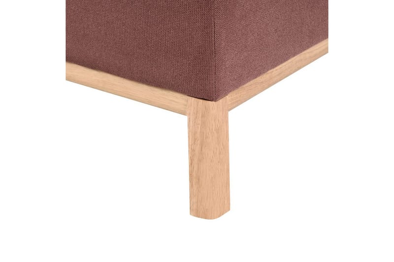 Hörnsoffa Beliani Sosjo Beige, ljust trä, Högervänd Red||Light colored wood Left-faced - Møbler - Sofaer - Sofa med sjeselong