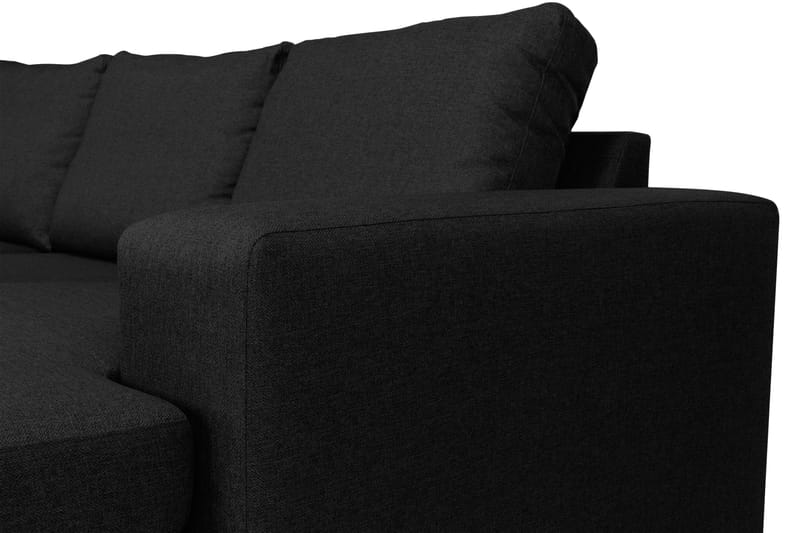 Houston U-sofa Large med Divan Høyre - Mørkegrå - U-sofa