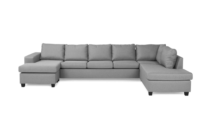 Houston U-sofa Large med Divan Venstre - Grå - U-sofa
