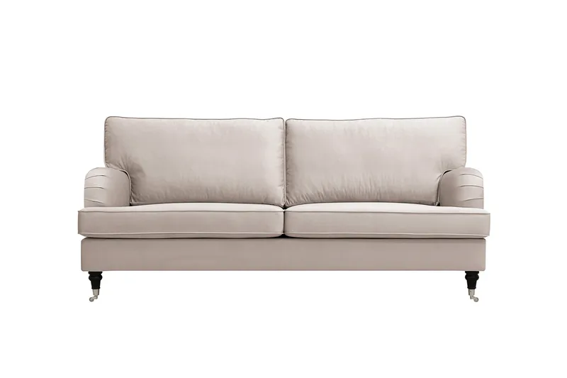 Howard Classic 3-seters fløyelssofa, Beige