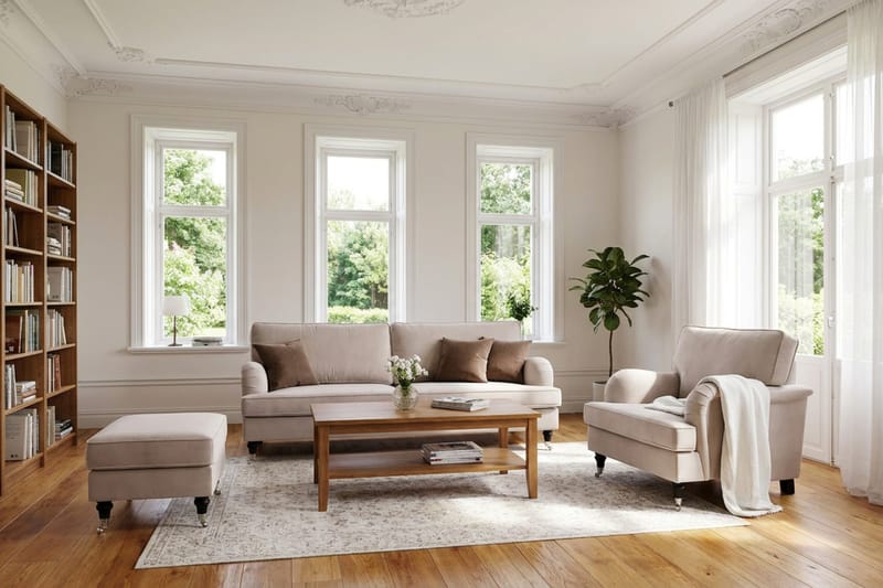 Howard Classic 3-seters Sofa - Beige - Møbler - Sofaer - Sofa 3 seter